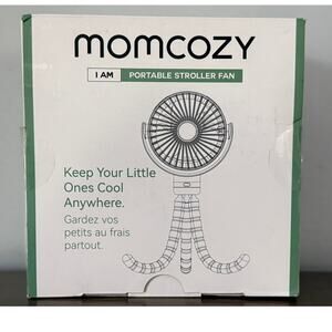 MomCozy Portable Stroller Fan Multi Uses New Sealed in Box Color Black